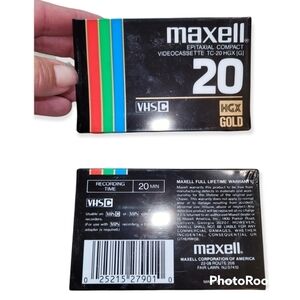 Maxwell VHS C TC-20 HGC (G) NEW tapes